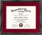 11x14 Diploma Frame with Red over Gold Mat or Display 15x18 Certificate without Mat,Solid Wood & UV Protection Acrylic,Glossy Black Finish with Gold Trim